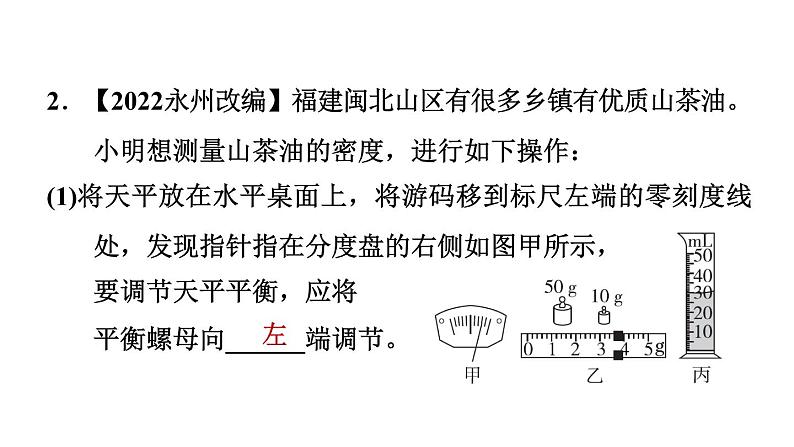 中考物理复习第6课时密度的测量课后练课件第5页