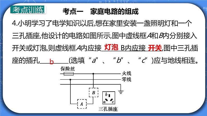 第19章《生活用电》专题复习习题课ppt课件+能力提升卷+答案与解析05