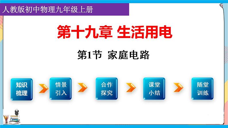 人教版九年级全册物理第十九章 19.1 家庭电路 课件+教案+导学案+练习含解析卷01