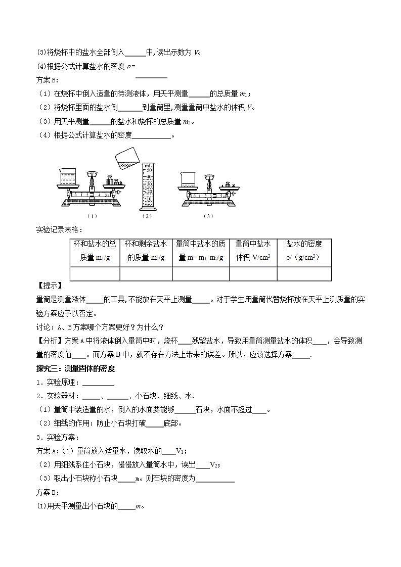 人教物理八上 6.3 测量物质的密度 课件+教案+导学案+练习03