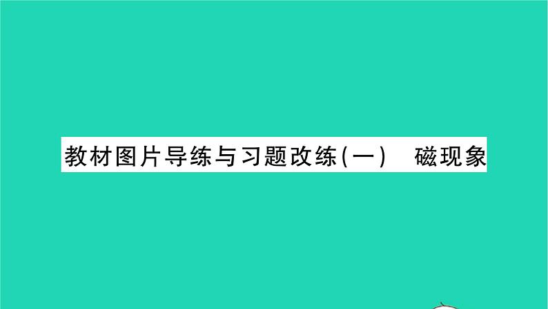 2022九年级物理全册第十四章磁现象教材图片导练与习题改练一磁现象习题课件新版北师大版01