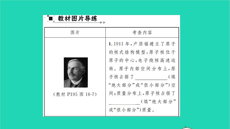 2022九年级物理全册第十六章粒子和宇宙教材图片导练与习题改练三粒子和宇宙习题课件新版北师大版02