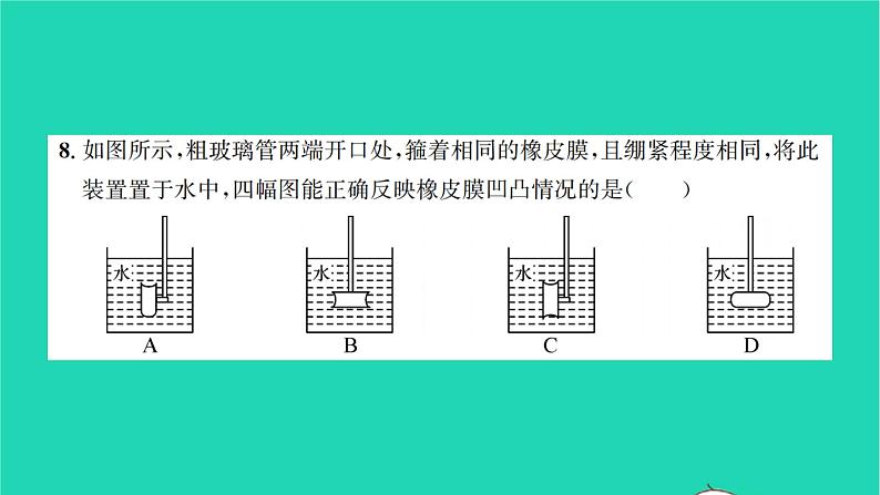 2022八年级物理下学期月考检测卷一习题课件新版沪科版06