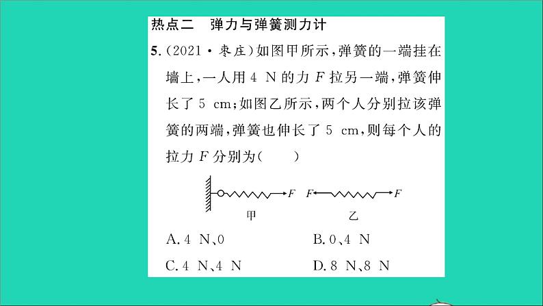 2022八年级物理全册第六章熟悉而陌生的力章末复习与小结习题课件新版沪科版08