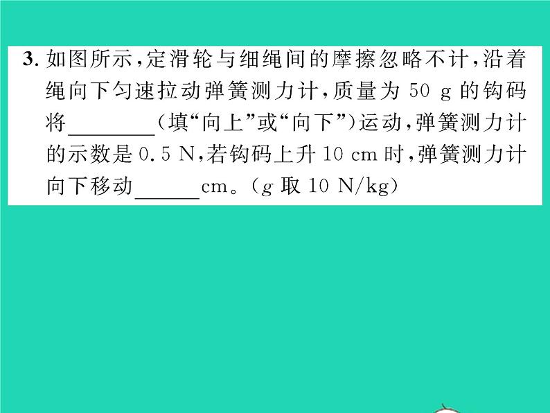 2022八年级物理全册第十章机械与人第二节滑轮及其应用第1课时定滑轮与动滑轮习题课件新版沪科版05