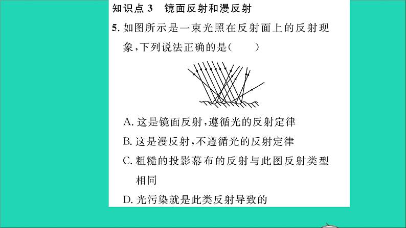 2022八年级物理全册第四章多彩的光第一节光的反射第2课时光的反射习题课件新版沪科版07