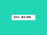 2022八年级物理全册第五章质量与密度第一节质量习题课件新版沪科版