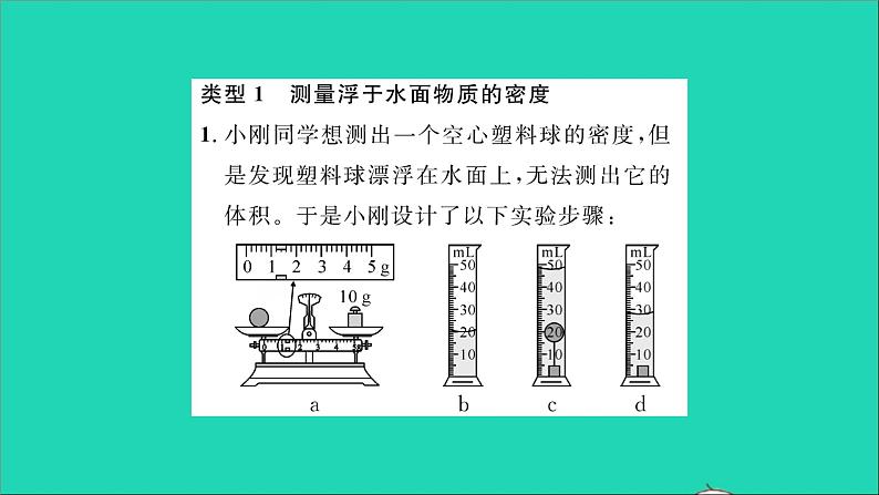 2022八年级物理全册第五章质量与密度实验专题3特殊方法测密度习题课件新版沪科版第2页