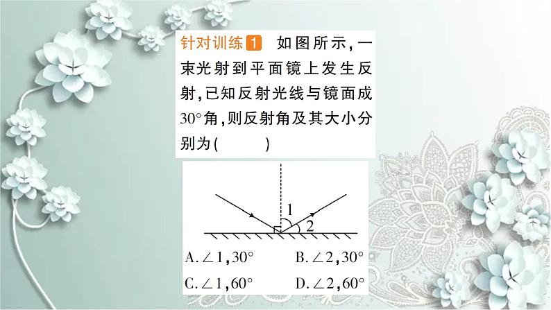 人教版物理八年级上册 第2节 光的反射 课件03