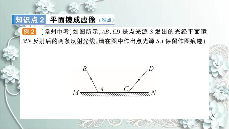 人教版物理八年级上册 第3节 平面镜成像第5页