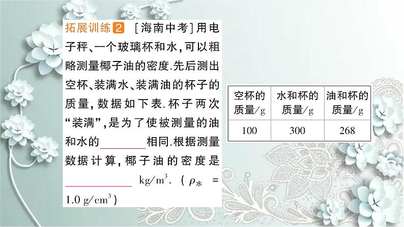 人教版物理八年级上册 专题四 密度的特殊测量第8页