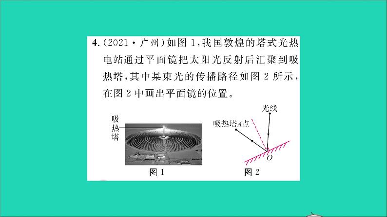 2022八年级物理全册第四章多彩的光方法专题2光学作图习题课件新版沪科版05