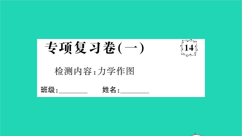 2022八年级物理全册专项复习卷一习题课件新版沪科版01