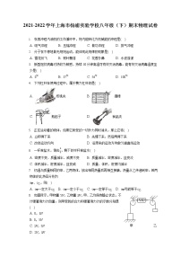 2021-2022学年上海市杨浦实验学校八年级（下）期末物理试卷（含答案解析）