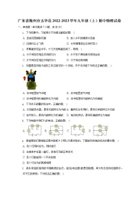 广东省梅州市五华县2022-2023学年上学期九年级期中核心素养检测物理试卷（含答案）