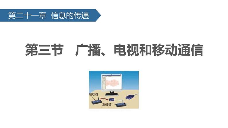 （人教版）物理九年级全一册21.3 广播、电视和移动通信 课件01