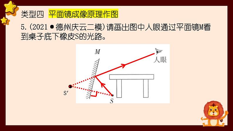 人教版物理八年级上册光现象作图  课件06