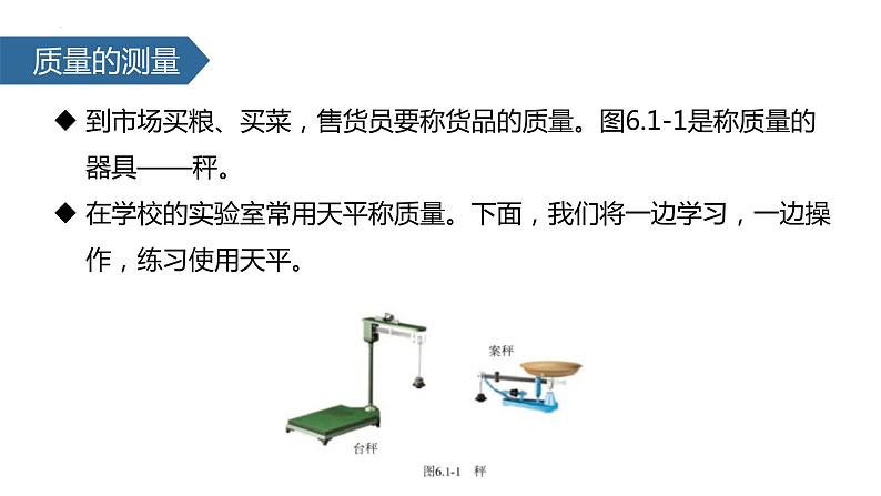 人教版物理八年级上册6.1 质量 课件05