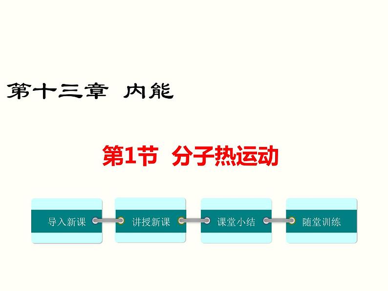 2022-2023学年人教版九年级物理全一册13.1 分子热运动课件01