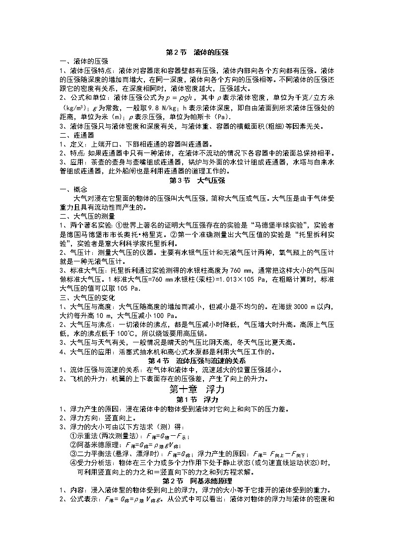 2022年八年级（下）物理复习提纲第3页