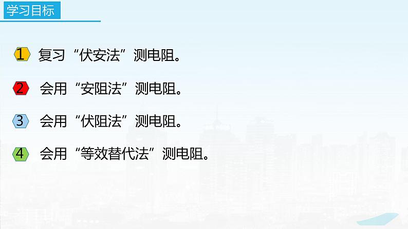 2022－2023学年苏科版物理九年级上册14.4 欧姆定律的应用（第6课时  特殊方法测电阻）课件02