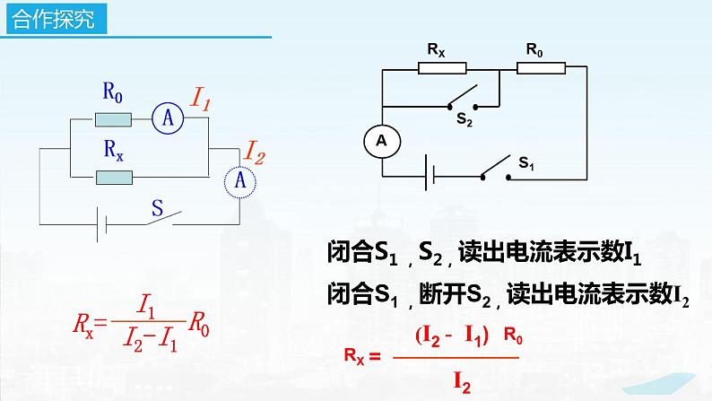 2022－2023学年苏科版物理九年级上册14.4 欧姆定律的应用（第6课时  特殊方法测电阻）课件05