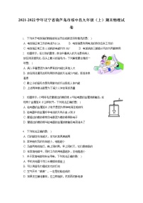 2021-2022学年辽宁省葫芦岛市绥中县九年级（上）期末物理试卷（含答案解析）