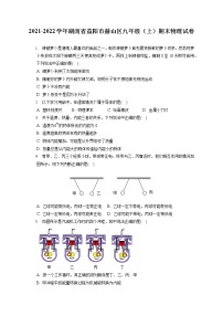 2021-2022学年湖南省益阳市赫山区九年级（上）期末物理试卷（含详细答案解析）