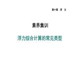 人教版物理八年级下册素养浮力综合计算的常见类型课件