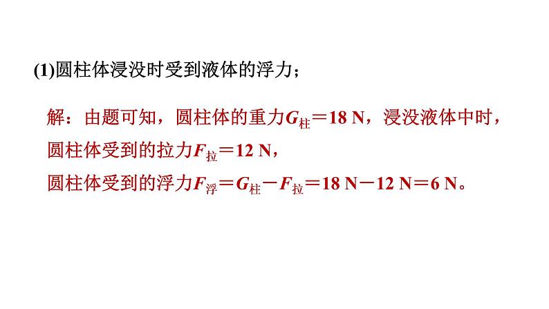 人教版物理八年级下册素养浮力综合计算的常见类型课件第4页