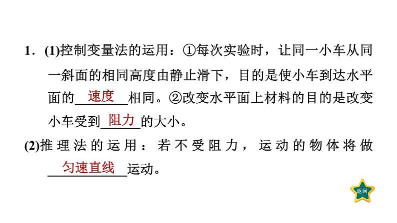 人教版物理八年级下册8.1.1牛顿第一定律课件第3页