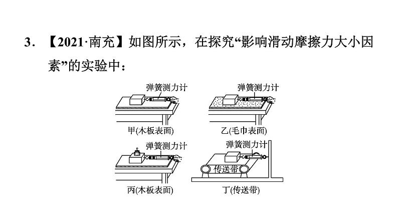 人教版物理八年级下册素养探究滑动摩擦力的大小课件第8页