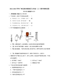 广西北海市银海区2022-2023学年九年级上学期期中物理试卷 (含答案)