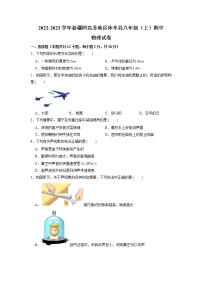 新疆库车市2022-2023学年上学期期中考试八年级物理试卷（含答案）