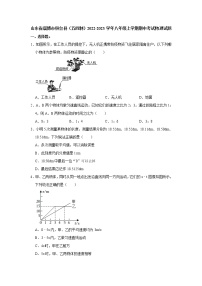 山东省淄博市桓台县（五四学制）2022-2023学年八年级上学期期中考试物理试题(含答案)