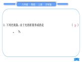 沪科版八年级物理上第四章多彩的光专题四光现象辨识习题课件