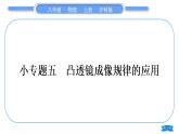 沪科版八年级物理上第四章多彩的光专题五凸透镜成像规律的应用习题课件