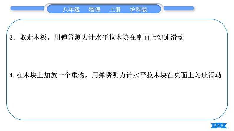 沪科版八年级物理上第六章熟悉而陌生的力实验专题习题课件第8页