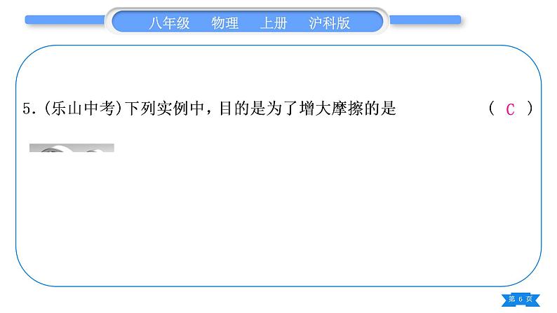沪科版八年级物理上期末复习六第六章习题课件06