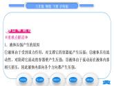 沪科版八年级物理下第八章压强第二节科学探究：液体的压强第1课时液体压强的特点习题课件