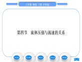 沪科版八年级物理下第八章压强第四节流体压强与流速的关系习题课件