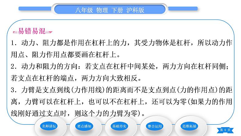 沪科版八年级物理下第十章机械与人第一节科学探究：杠杆的平衡条件第1课时杠杆及杠杆的平衡条件习题课件05