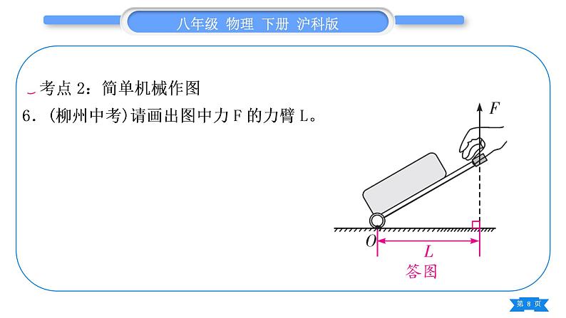 沪科版八年级物理下第十章机械与人复习与提升习题课件第8页