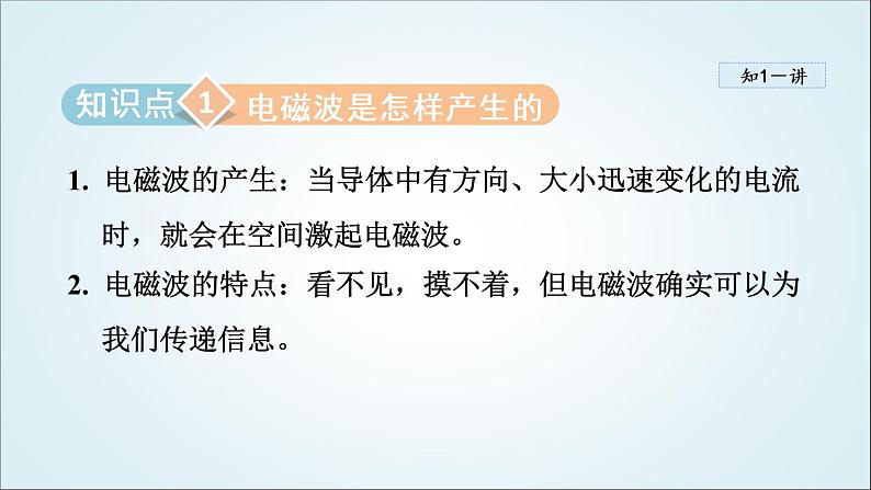 人教版九年级物理下册21.2电磁波的海洋课件第3页