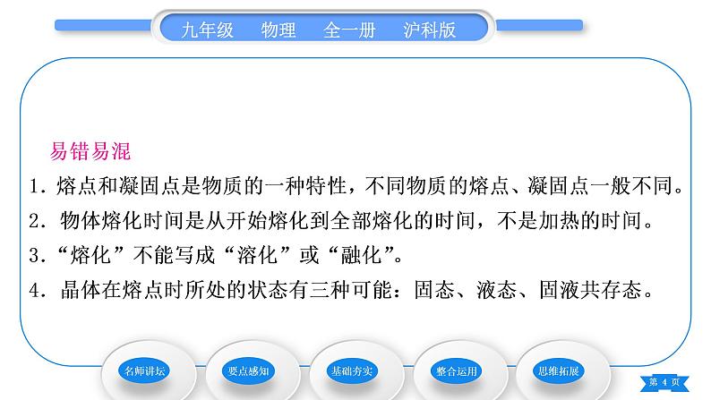 沪科版九年级物理第十二章温度与物态变化第二节熔化与凝固习题课件04