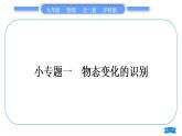 沪科版九年级物理第十二章温度与物态变化小专题一物态变化的识别习题课件