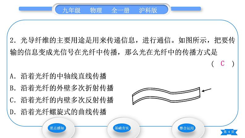 沪科版九年级物理第十九章走进信息时代第三节踏上信息高速公路习题课件第4页