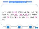 沪科版九年级物理第十九章走进信息时代第一节感受信息习题课件