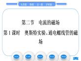 沪科版九年级物理第十七章从指南针到磁浮列车第二节电流的磁场第1课时奥斯特实验、通电螺线管的磁场习题课件