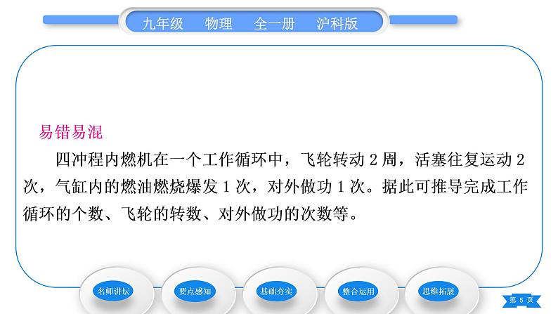 沪科版九年级物理第十三章内能与热机第三节内燃机习题课件05